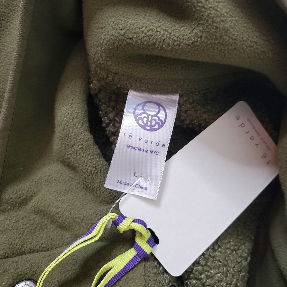 Te Verde Jacket Size L Fleece - Picture 3 of 14